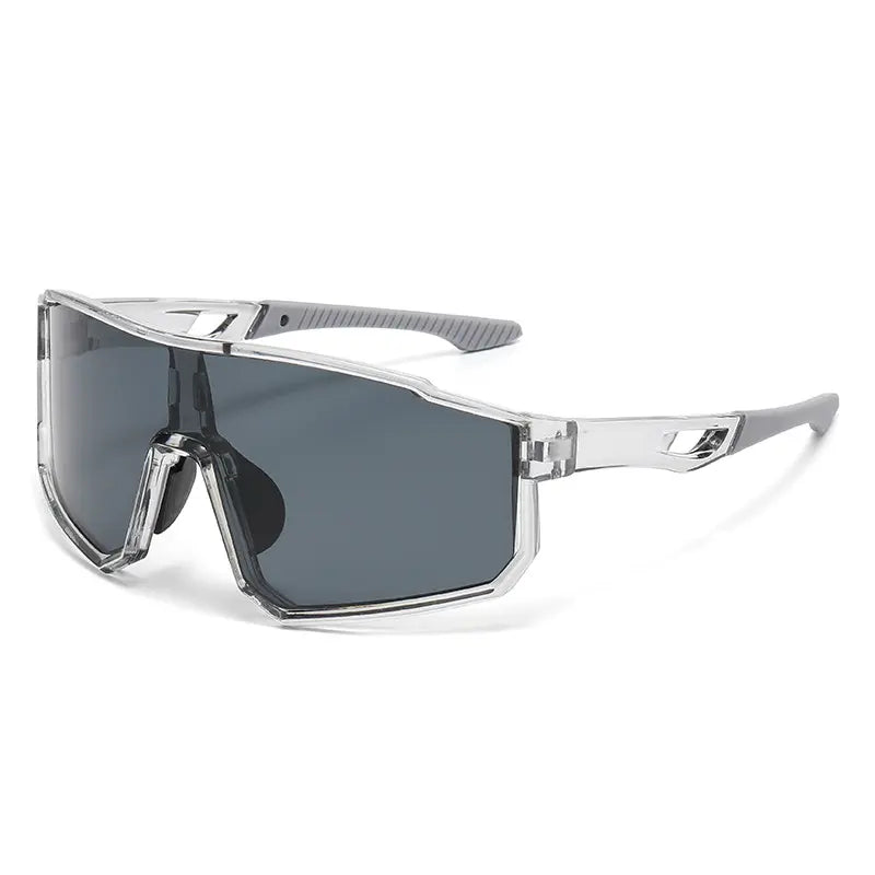 Mirrored Shield Sunglasses – UV400 Windproof Sport Shades (Unisex)