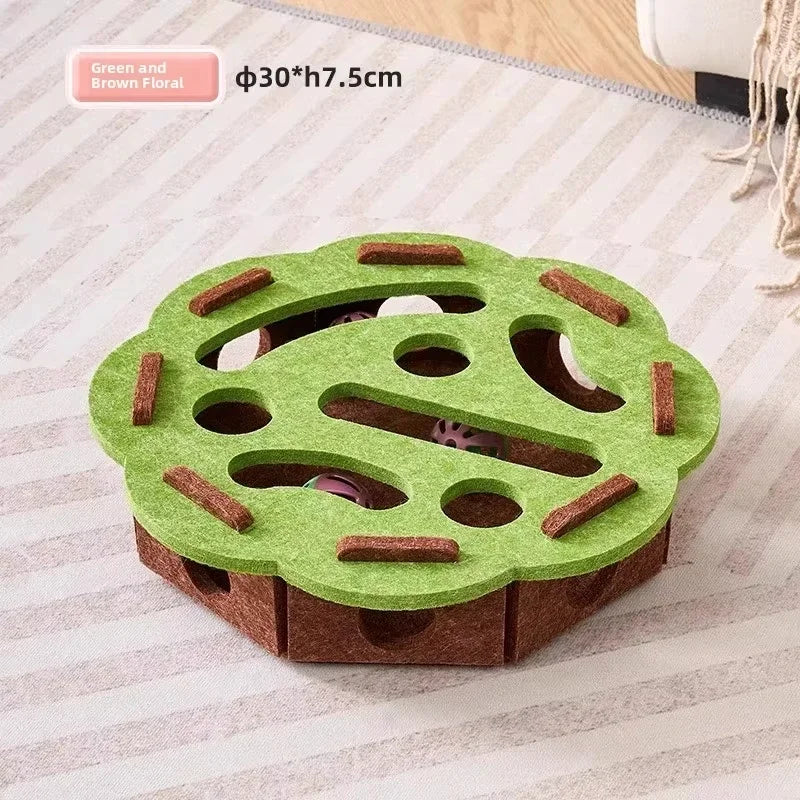 Felt Cat Puzzle Box – Interactive Hunting Toy