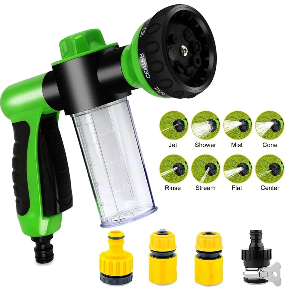8-in-1 Pet Shower Sprayer & Foam Hose Nozzle