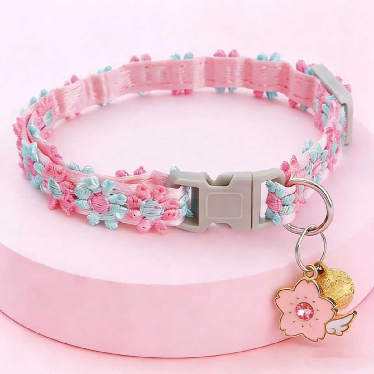 1Piece Adjustable Cat Collar With Pendant Lace Pet Collar Suitable For Small Cats and Dogs Cat Collar Personalized Accessories
