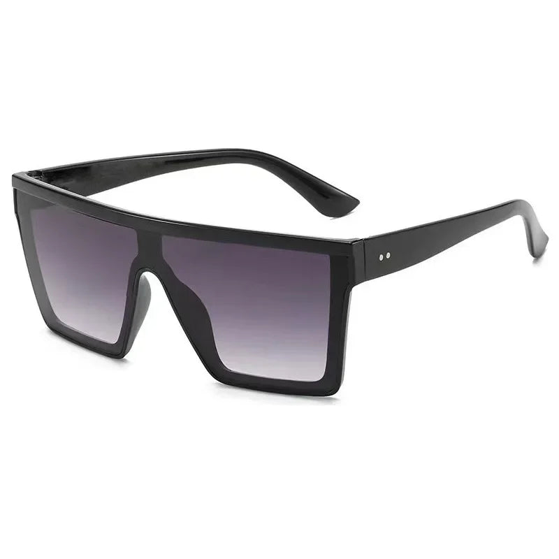 Oversized Square Sunglasses – UV400 Retro Gradient Fashion Shades