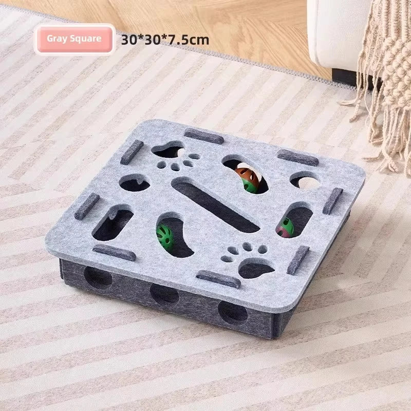 Felt Cat Puzzle Box – Interactive Hunting Toy