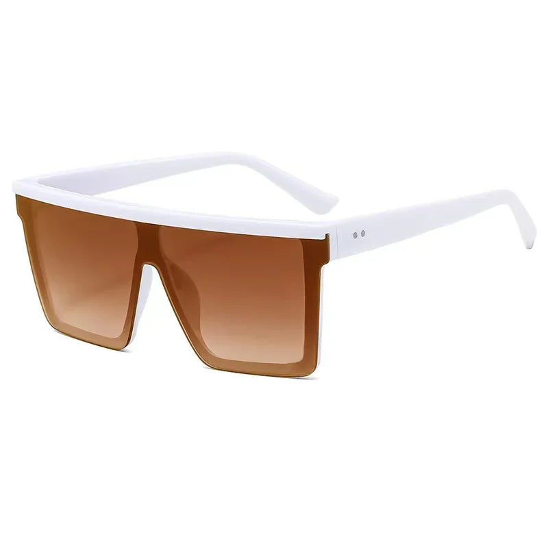 Oversized Square Sunglasses – UV400 Retro Gradient Fashion Shades