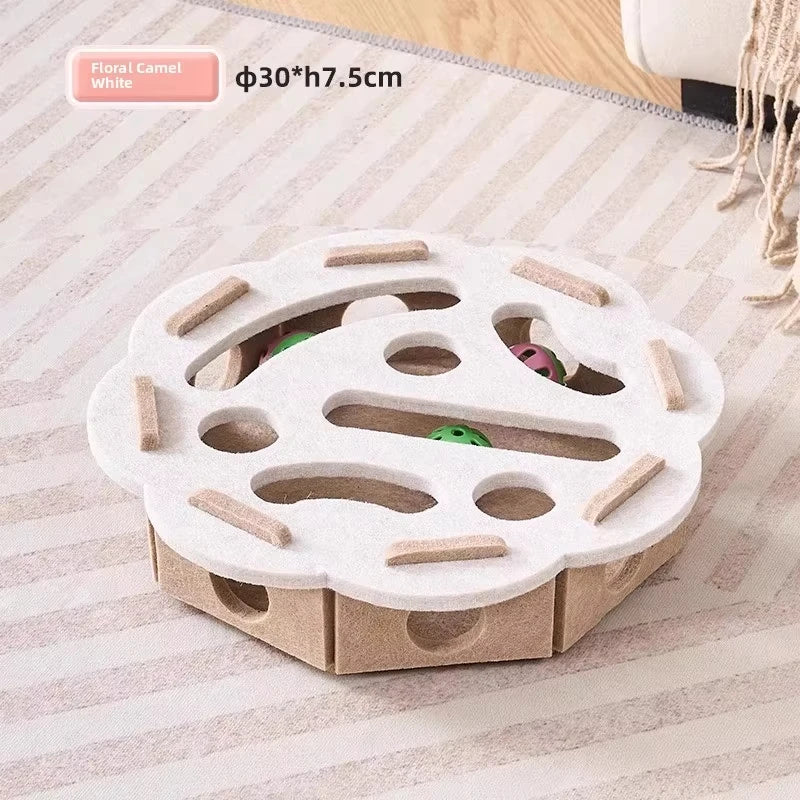 Felt Cat Puzzle Box – Interactive Hunting Toy