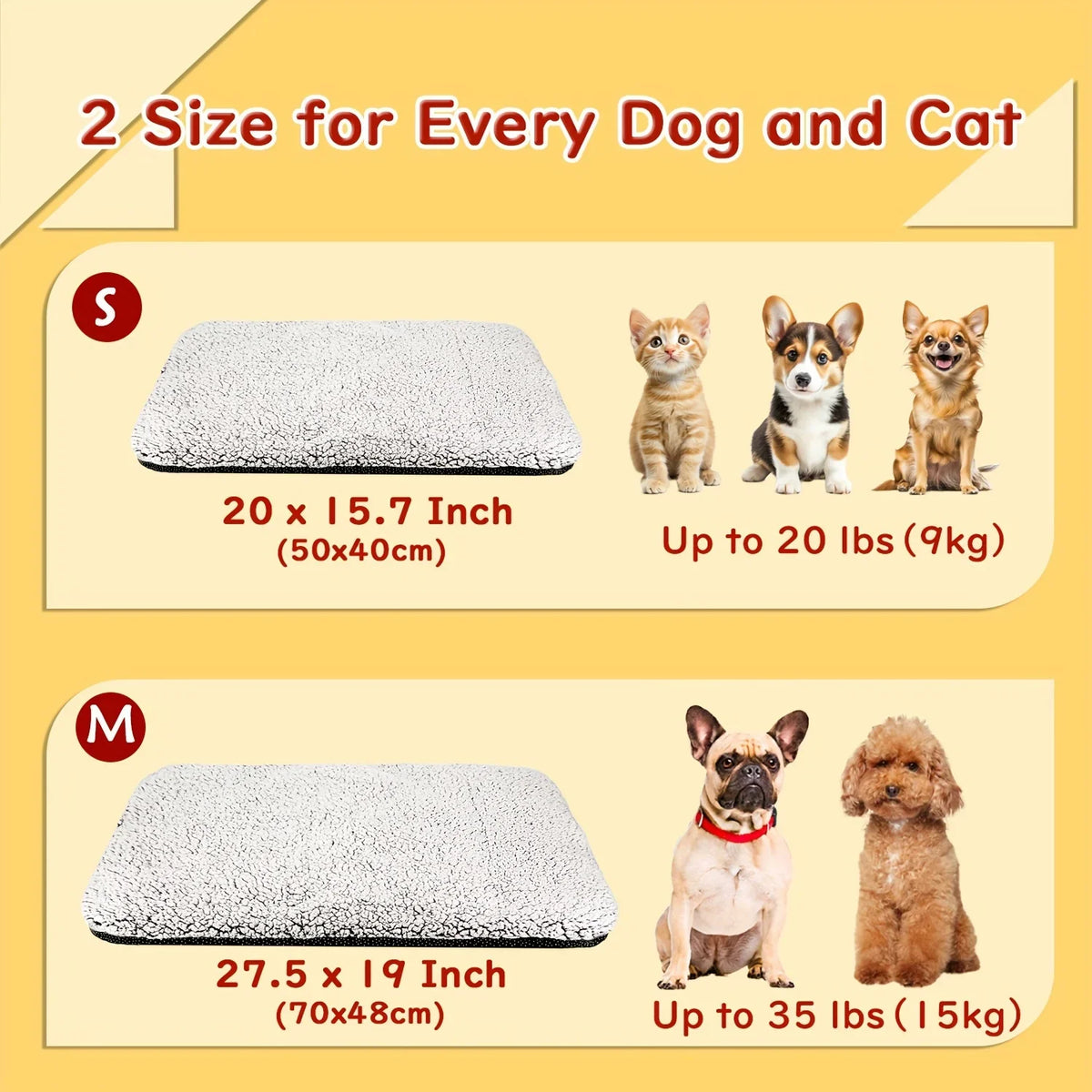 Self-Heating Pet Mat – Thermal Blanket for Cats & Dogs