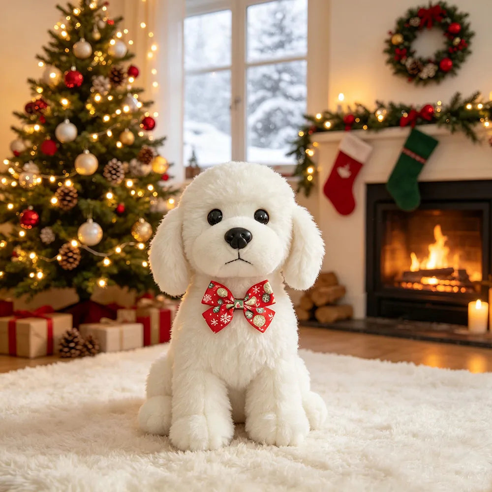 Christmas Pet Bow Ties, Adjustable Dog Bow Ties, Cat Bowknot Collar, Festive Pet Dress-up Accessories for Small Puppy Kitten