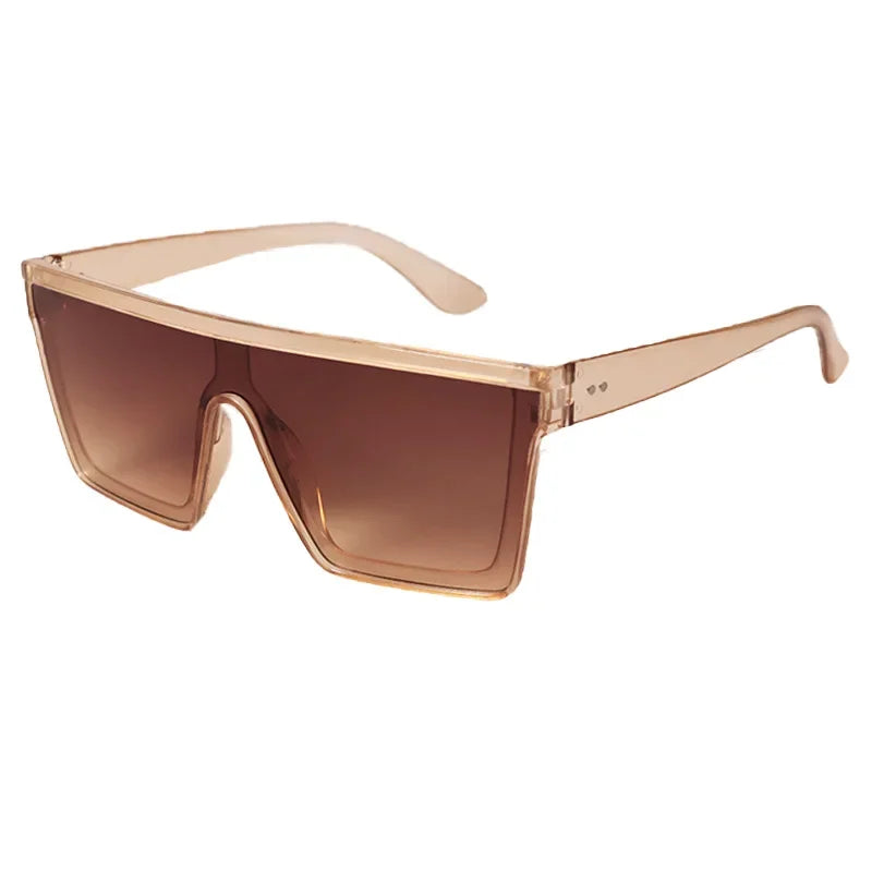 Oversized Square Sunglasses – UV400 Retro Gradient Fashion Shades