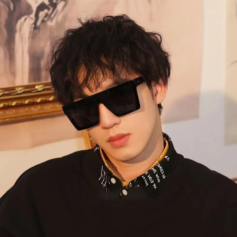 Oversized Square Sunglasses – UV400 Retro Gradient Fashion Shades
