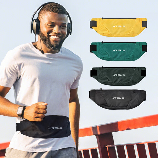 Ultra-Slim Running Belt – Water-Resistant Phone Waist Pack with Headphone Port