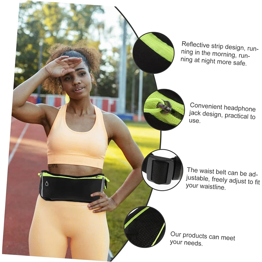 Outdoor Sports Waist Bag, Running and Fitness Mobile Phone Bag, Waterproof Small Hanging Bag, Men's and Women's Zero Wallet