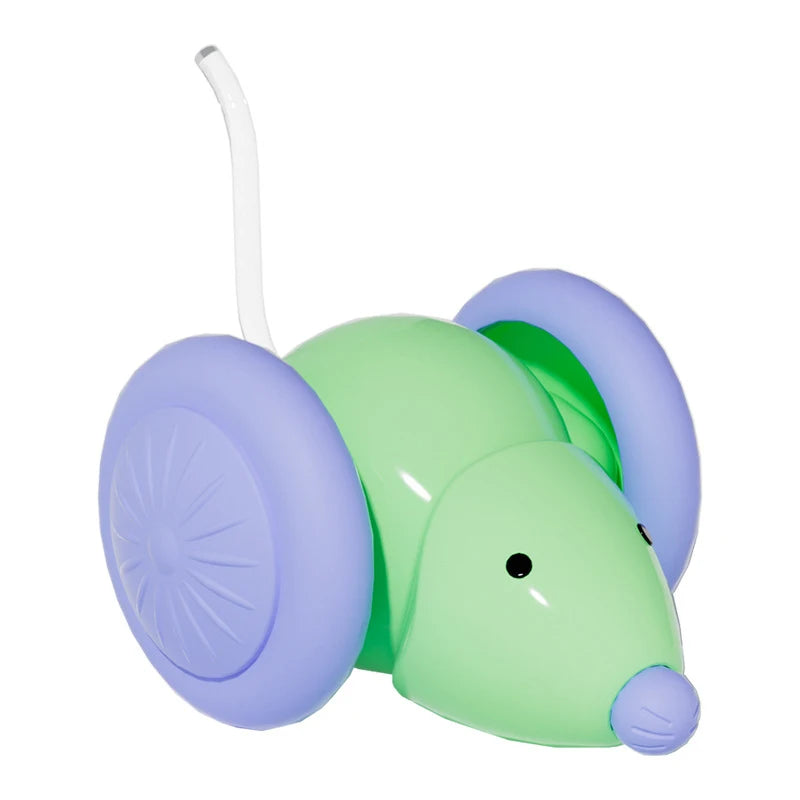 S1-Electric Mouse Car Interactive Cat Toy Rechargeable Automatic Kitten Toy Intelligent Obstacle Avoidance Cat Toy