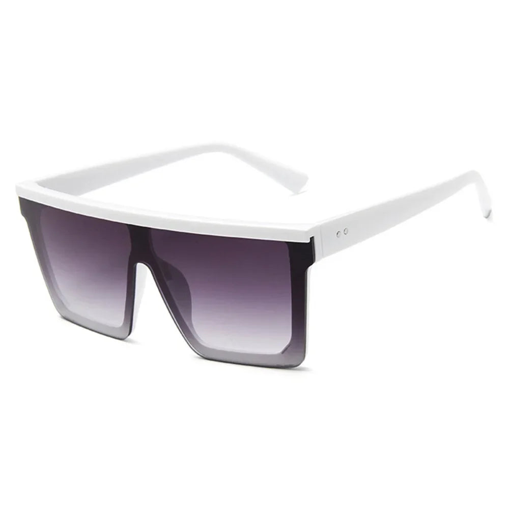 Oversized Square Sunglasses – UV400 Retro Gradient Fashion Shades
