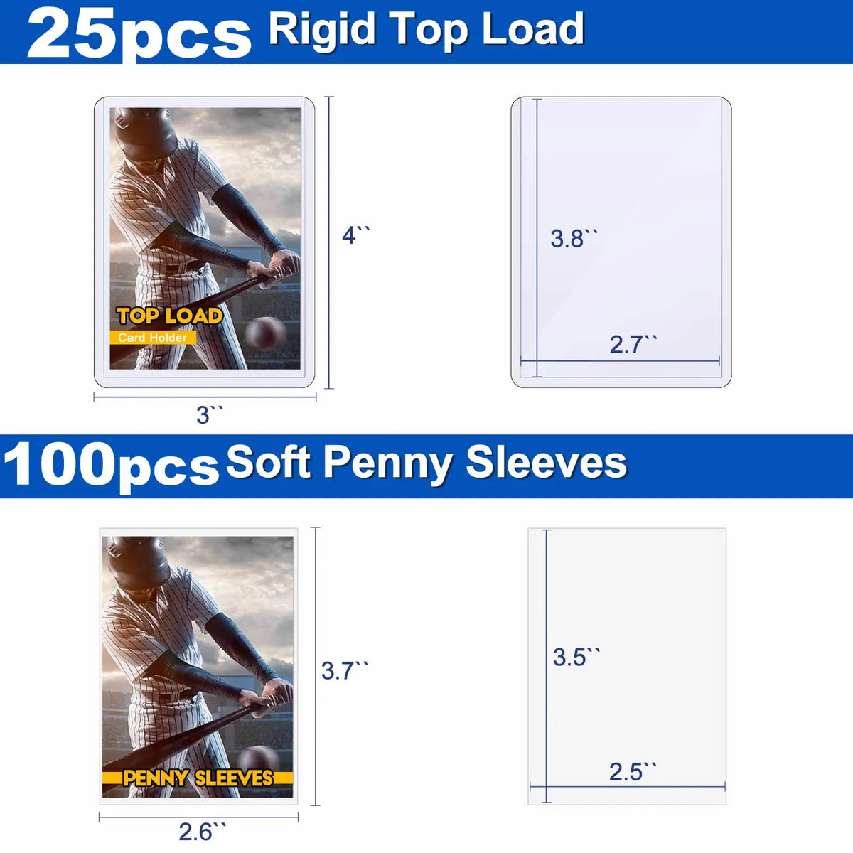 100-600pcs Card Sleeves Hard Soft Card Holder Covered With Protective Filmclear Trading Protectors For Football Sports Game Card