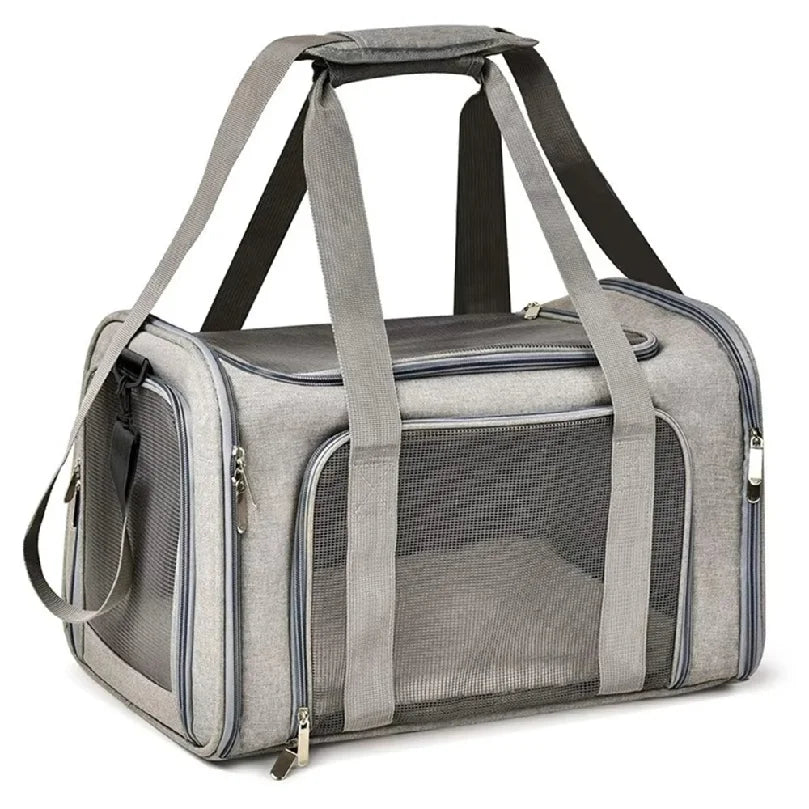 1PC Cat, Dog Carrier for Small Medium Cats Puppies up to 15 Lbs, Collapsible Travel Puppy Carrier