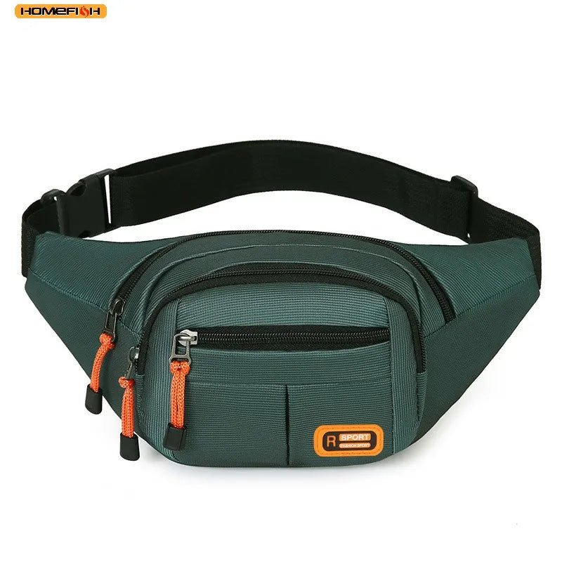 HOMEFISH Large Capacity Waist Bag – Splash-Resistant Oxford Belt Bag