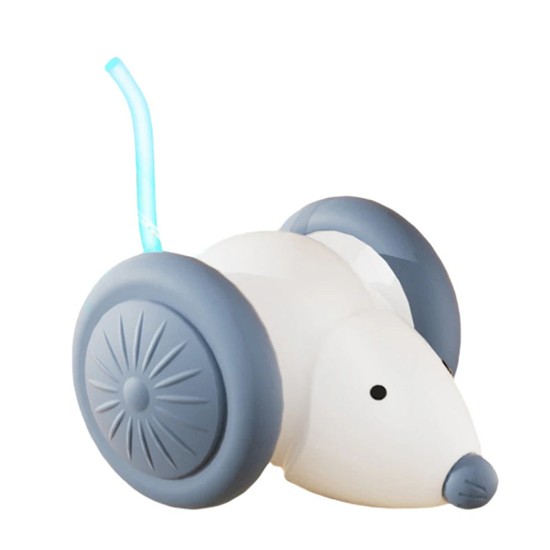 S1-Electric Mouse Car Interactive Cat Toy Rechargeable Automatic Kitten Toy Intelligent Obstacle Avoidance Cat Toy