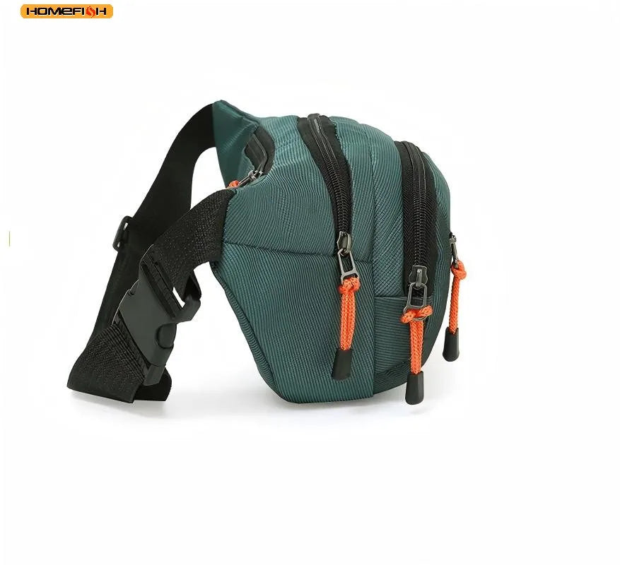 HOMEFISH Large Capacity Waist Bag – Splash-Resistant Oxford Belt Bag