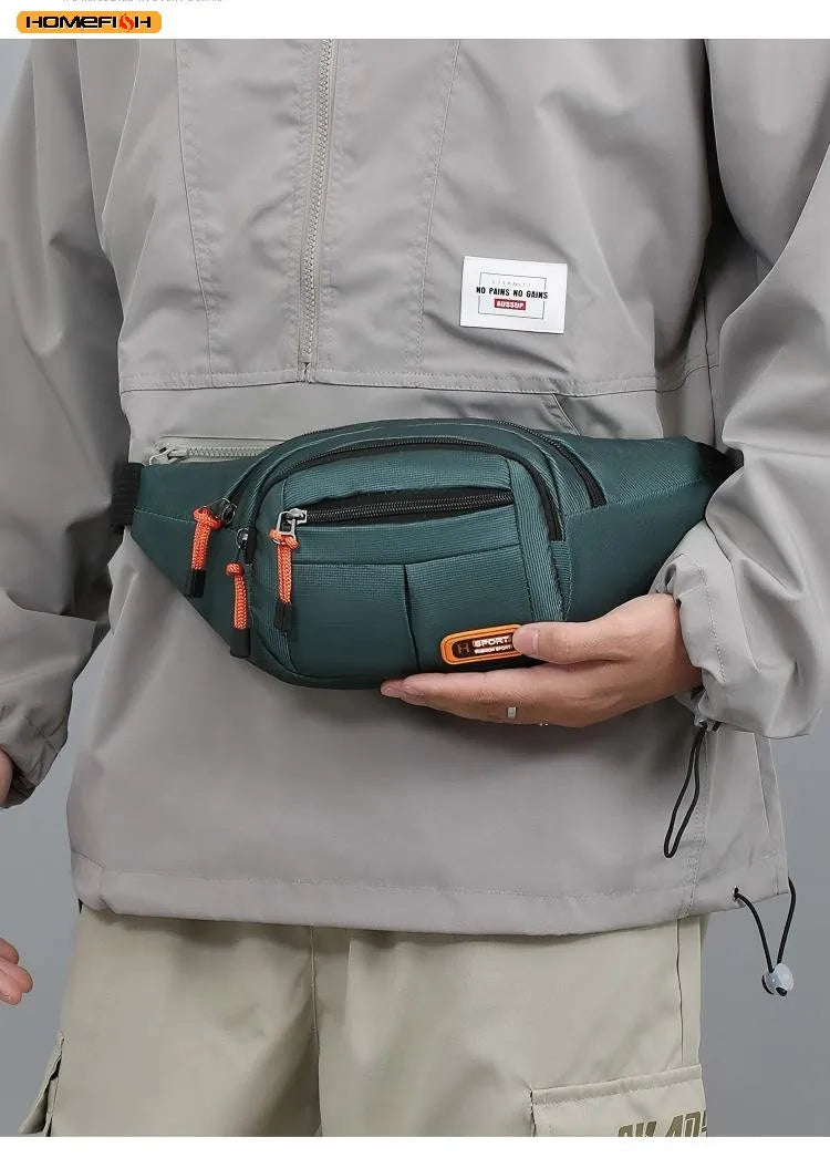 HOMEFISH Large Capacity Waist Bag – Splash-Resistant Oxford Belt Bag