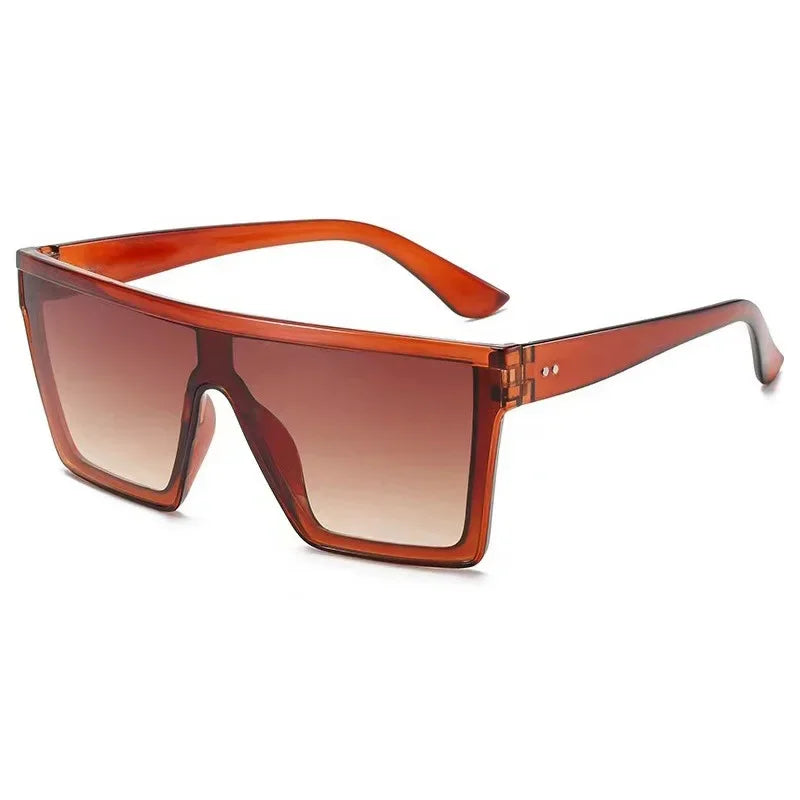 Oversized Square Sunglasses – UV400 Retro Gradient Fashion Shades