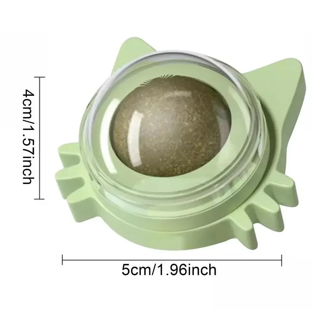 Rotating Catnip Ball Wall Toy for Cats