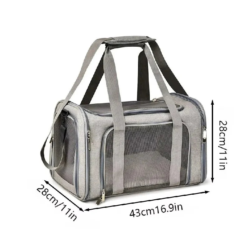 1PC Cat, Dog Carrier for Small Medium Cats Puppies up to 15 Lbs, Collapsible Travel Puppy Carrier